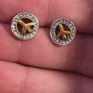 Sterling silver Peace earrings